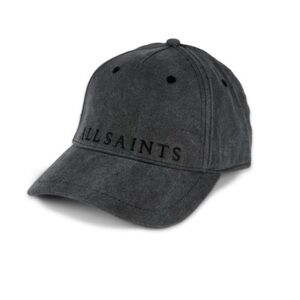All Saints Grey Dusty Black Baseball Cap
